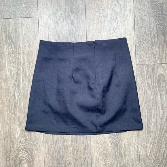Women’s Y2k Micro Mini Skirt Navy blue preppy academia Size Medium - Picture 9 of 9